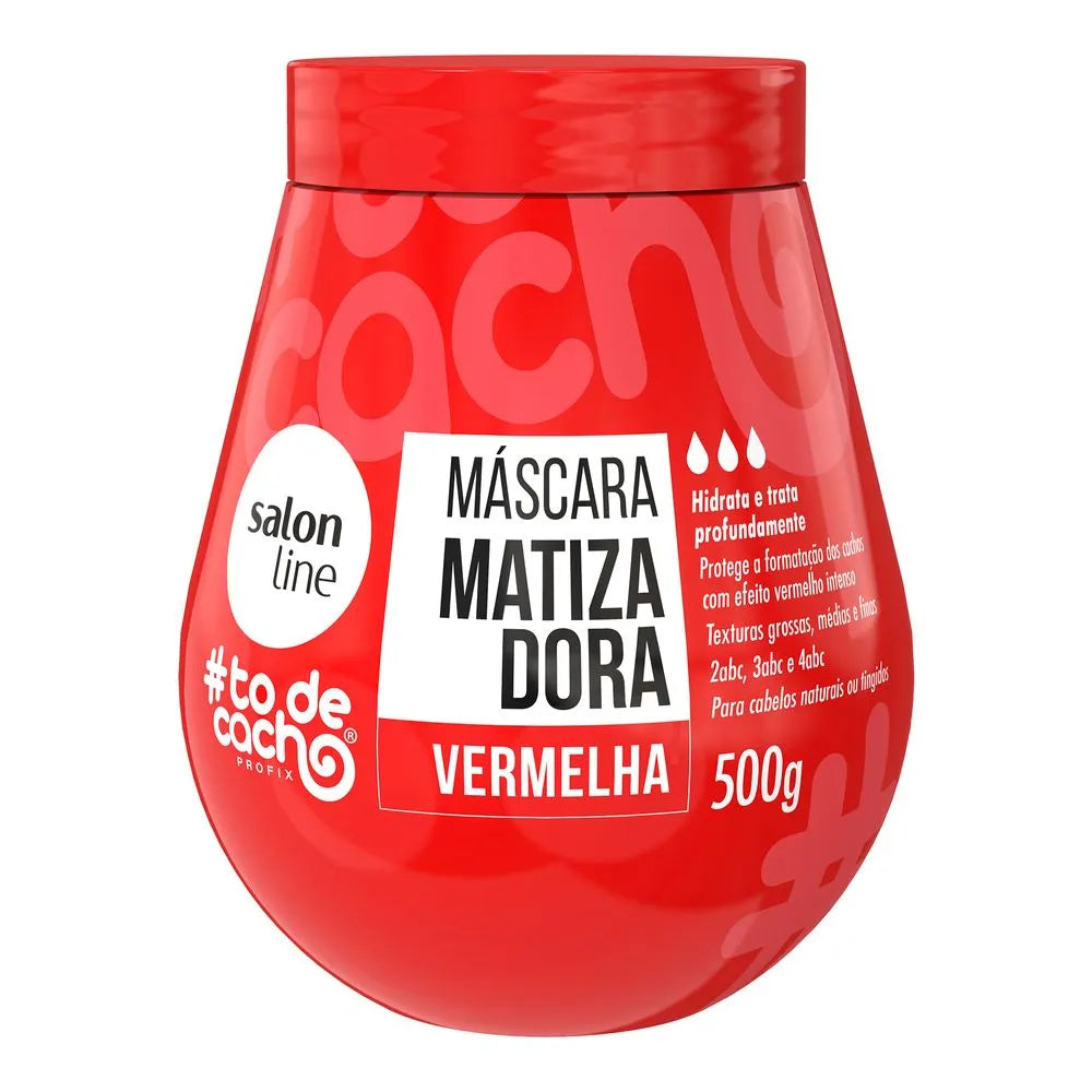 Máscara Capilar Matizadora Vermelha To De Cacho - 500g