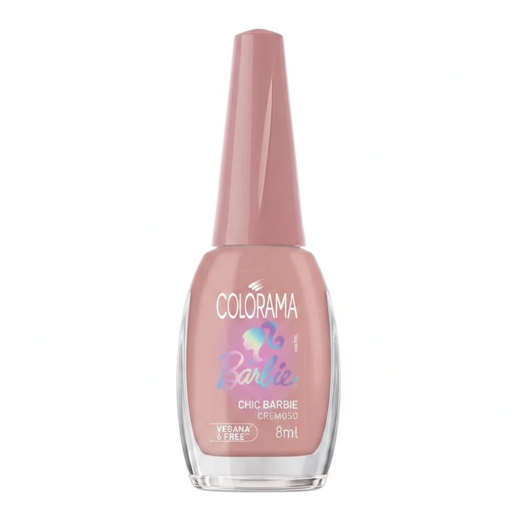 Colorama Barbie Comercial Nail Polish 8ml Chic Barbie Cremoso
