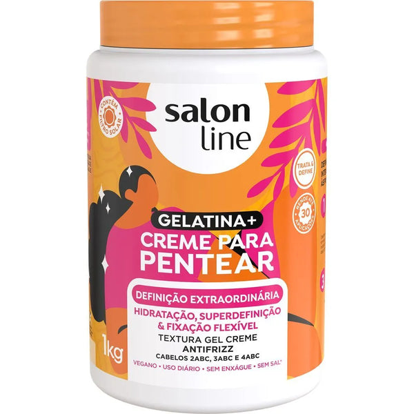 Creme De Pentear Gelatin Salon Line Definição Extraordinária 1Kg