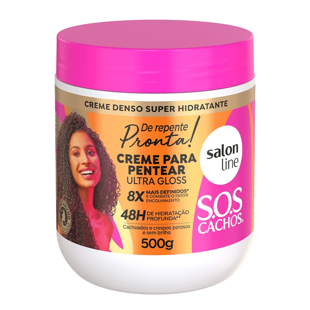 Salon Line Super Shine Combing Cream Suddenly Ready! S.O.S Curls 500g