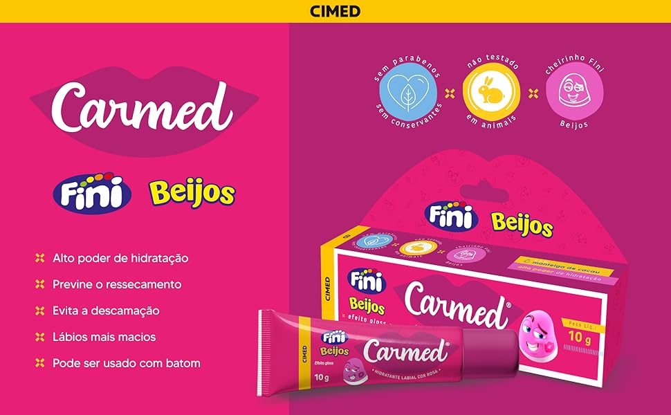 Carmed Beijos 10g - Fini