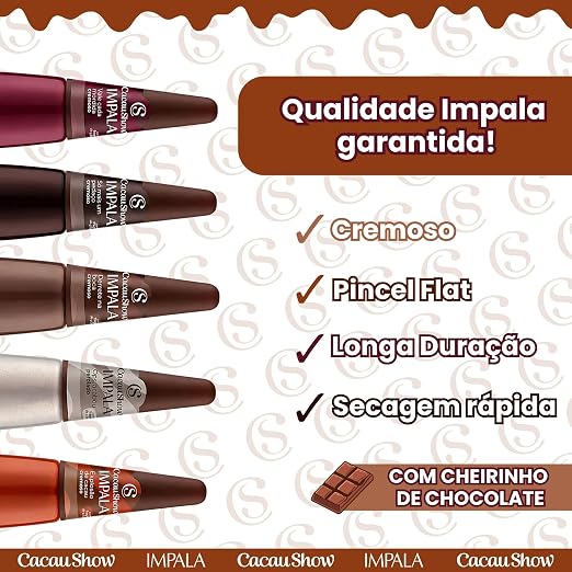 Impala Cacau Show Nail Polish Kit in Brown, Nude, and Earthy Tones