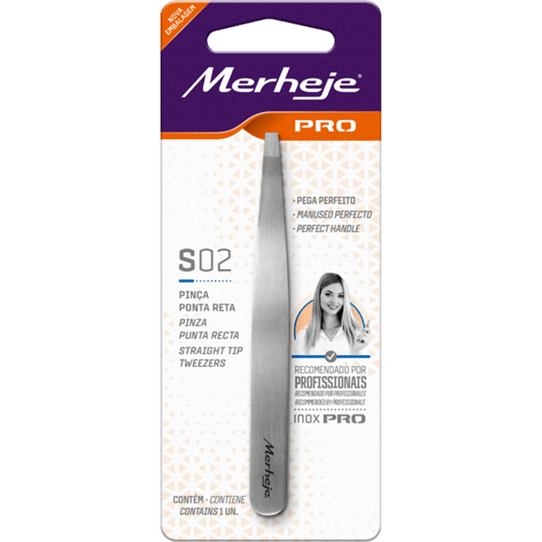 Merheje Straight Tip Eyebrow Tweezers
