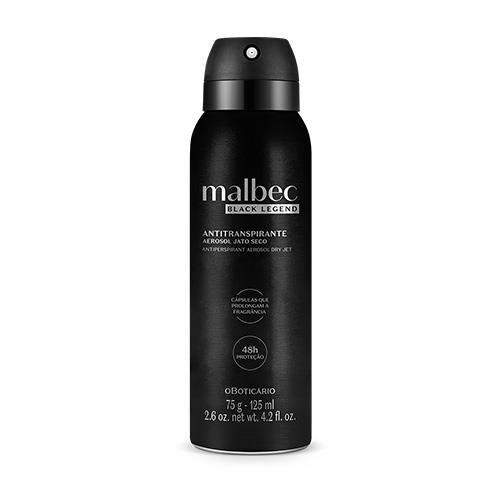 Deodorant spray Malbec Black Legend, 125ml