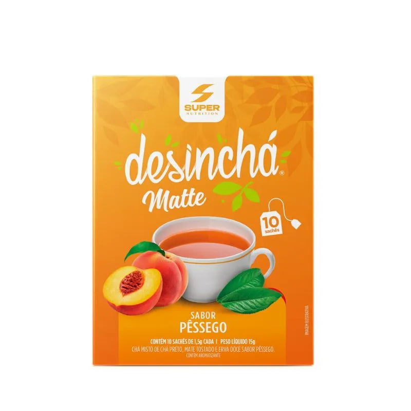 Desinchá Matte Sabor Pêssego - 10 Saches