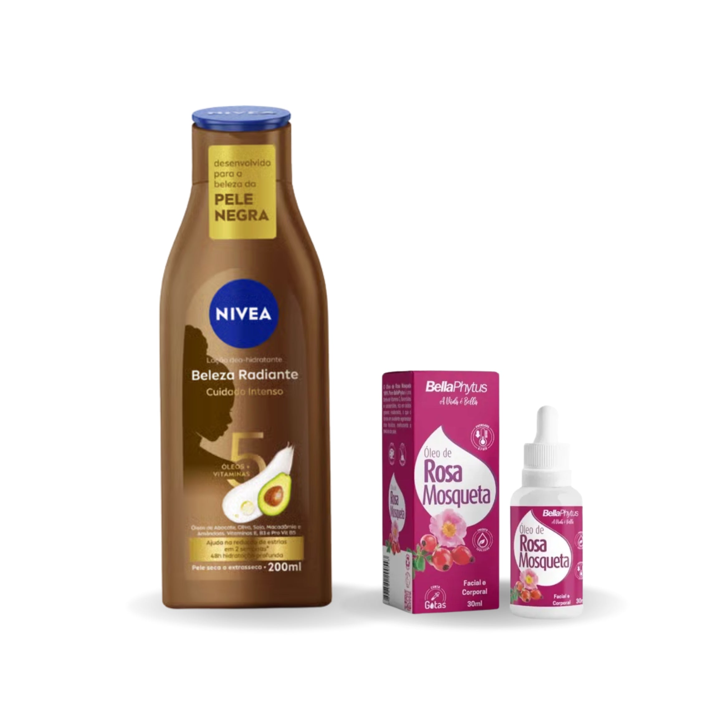 Bellaphytus Radiant Beauty Kit – Cream 200g + Pure Rosehip Oil 30ml