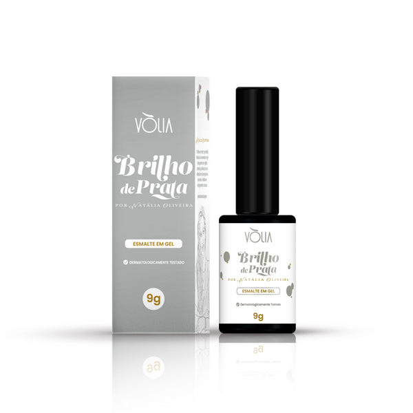 Volia Esmalte Em Gel Brilho De Prata 9g
