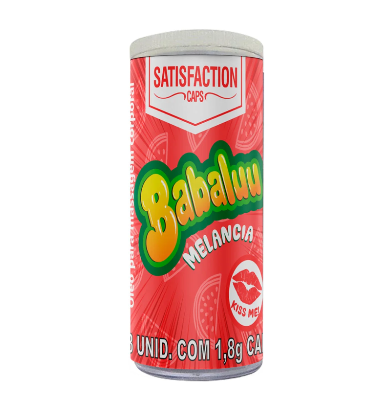 Babaluu  Melancia Bolinha em Cápsula 3 Unidades Satisfaction Caps