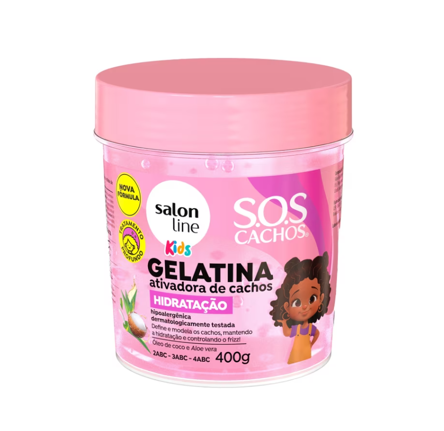 Gelatina Ativadora de Cachos SOS Cachos Kids Hidratação 400g