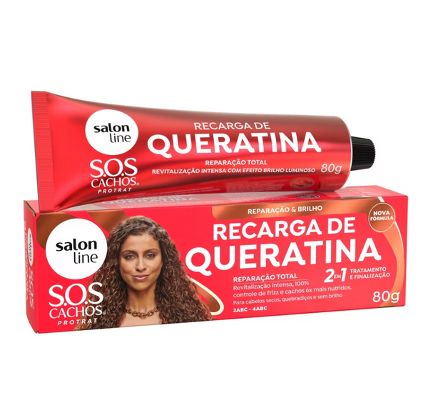 SOS Curls Keratin Recharge - Total Repair 80g