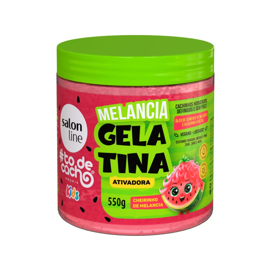 Gelatina Ativadora Melancia #todecacho Kids 550g