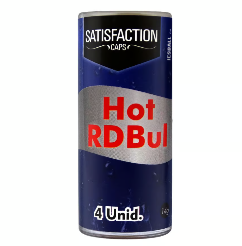 HOT RDBUL CÁPSULA COM ÓLEO BEIJÁVEL PARA MASSAGEM SATISFACTION CAPS