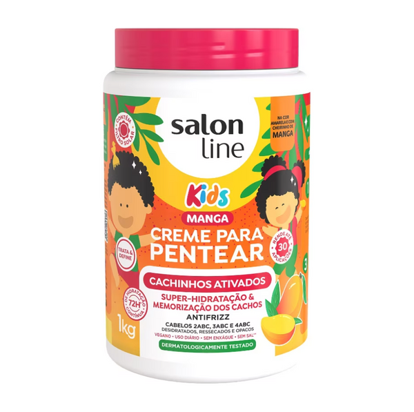 Creme para Pentear Manga Kids Cachinhos Ativados - 1kg