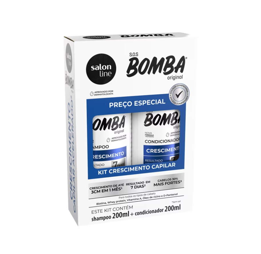 SOS Bomba Shampoo Kit 200ml + Conditioner 200ml