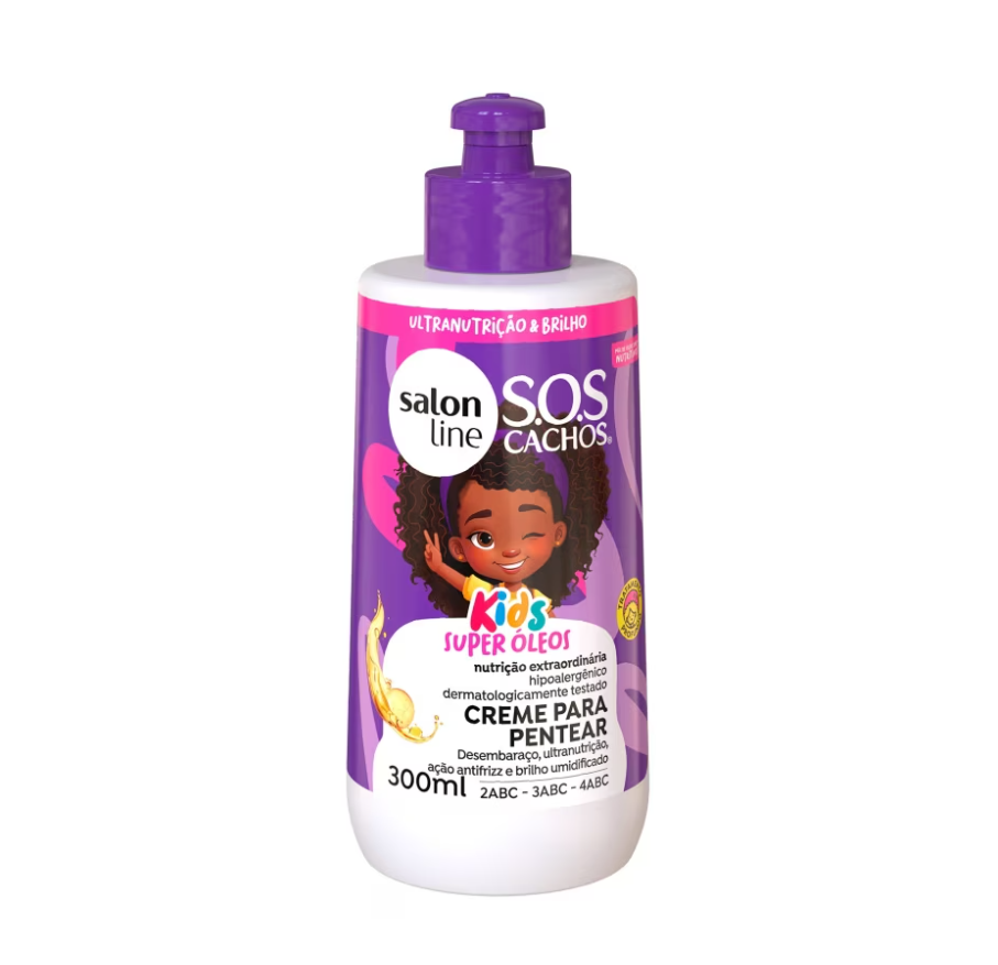 SOS Curls Kids Super Oils Curl Leave in 300ml
