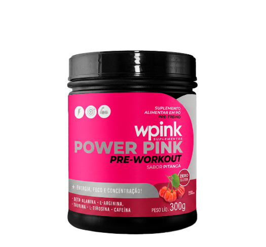 super power pink de pitanga - pre-workout - 300g - wp
