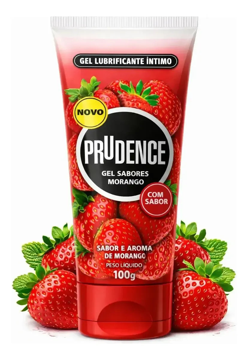 Prudence Strawberry Flavored and Aromatized Lubricant Gel - 100g