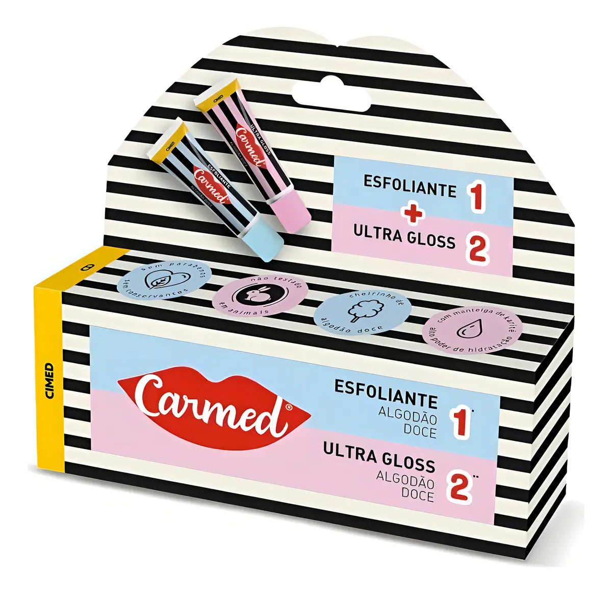 Carmed Kit Sos Lips Complete Exfoliating Moisturizing Lip Scrub