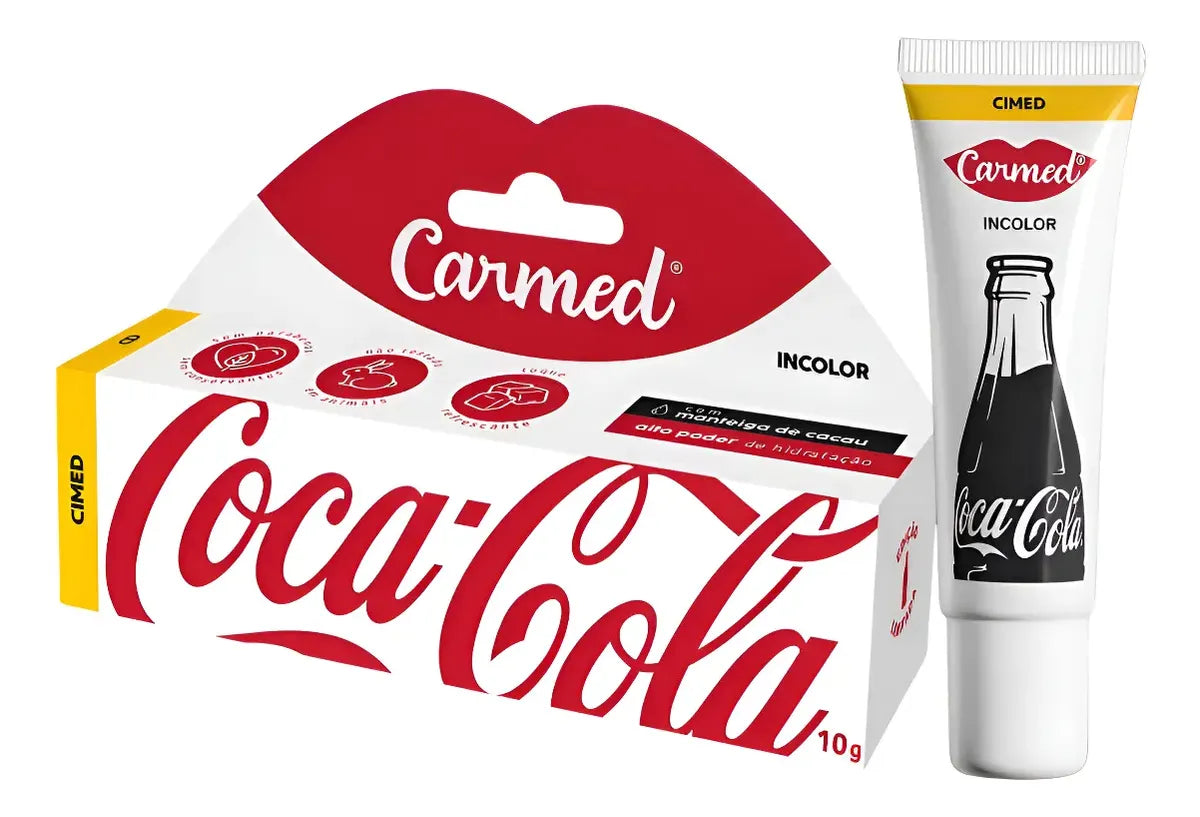 Carmed Coca-Cola Lip Moisturizing Balm, Clear, 10g