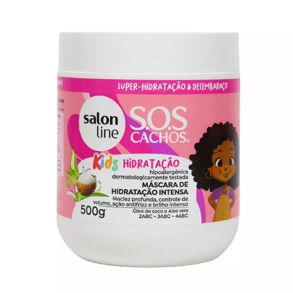 Máscara de hidratação Intensa SOS Cachos Kids Hidratação Salon Line 500g