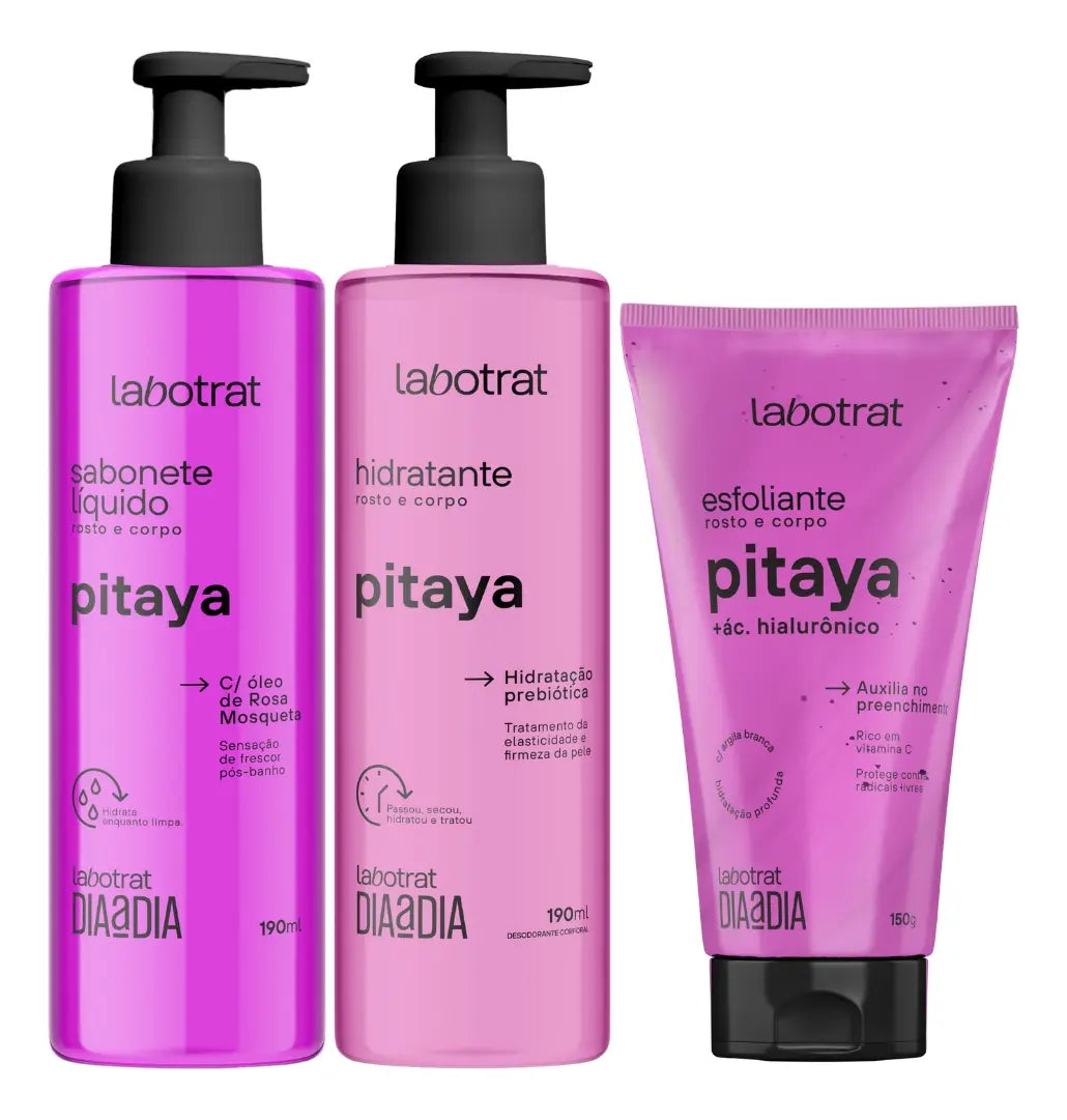 Pitaya Labotrat Moisturizing Exfoliating Body Soap Kit