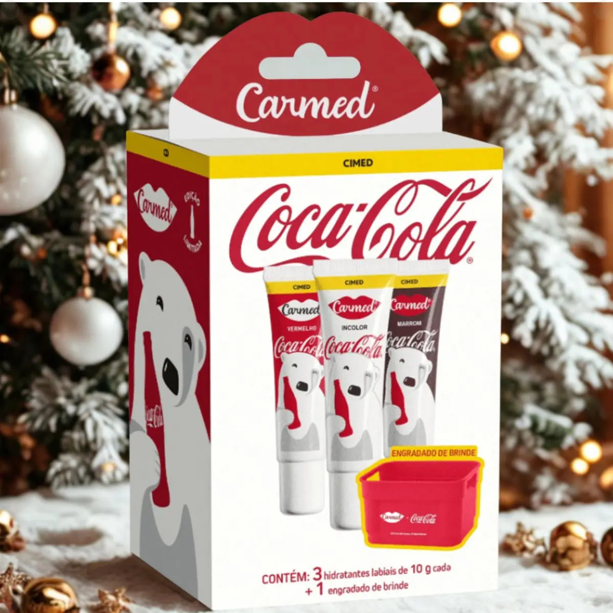 Kit of 3 Carmed Coca-Cola Limited Edition Christmas Bottles