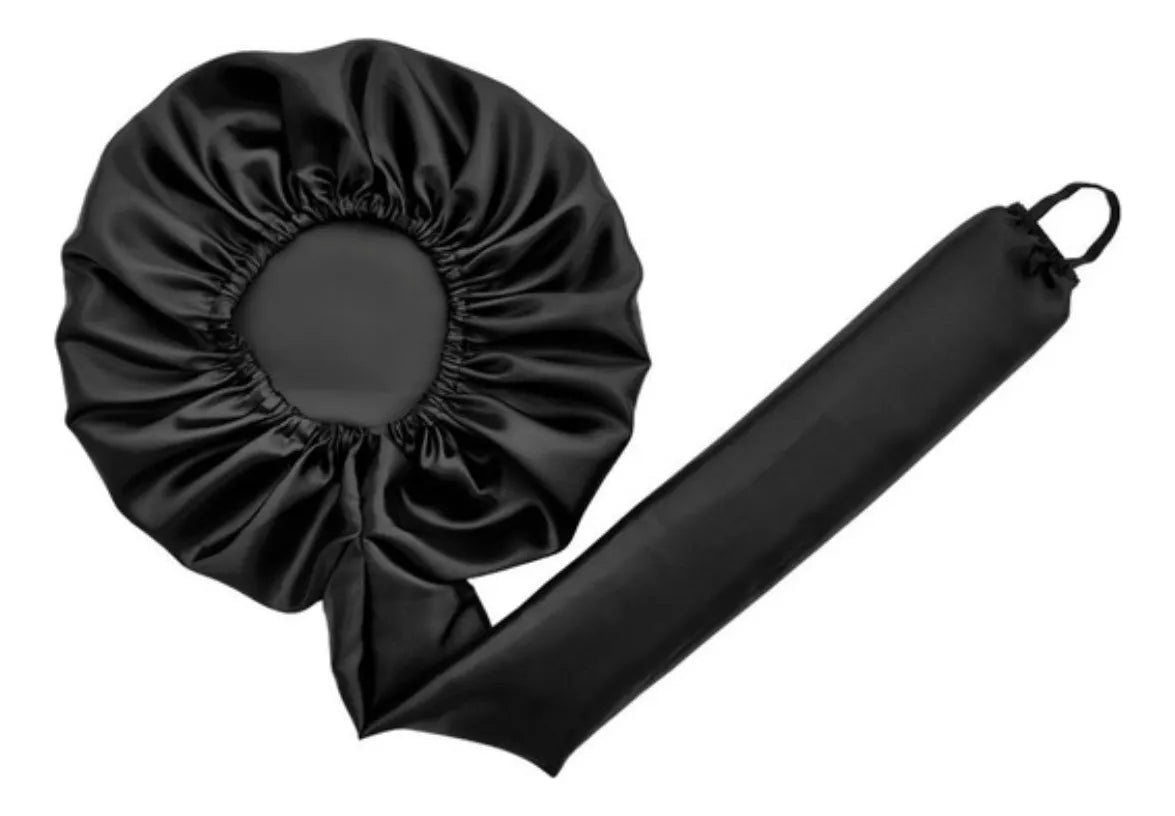 Satin Anti-Frizz Diffuser Cap for Hair Dryer NT Flex Black