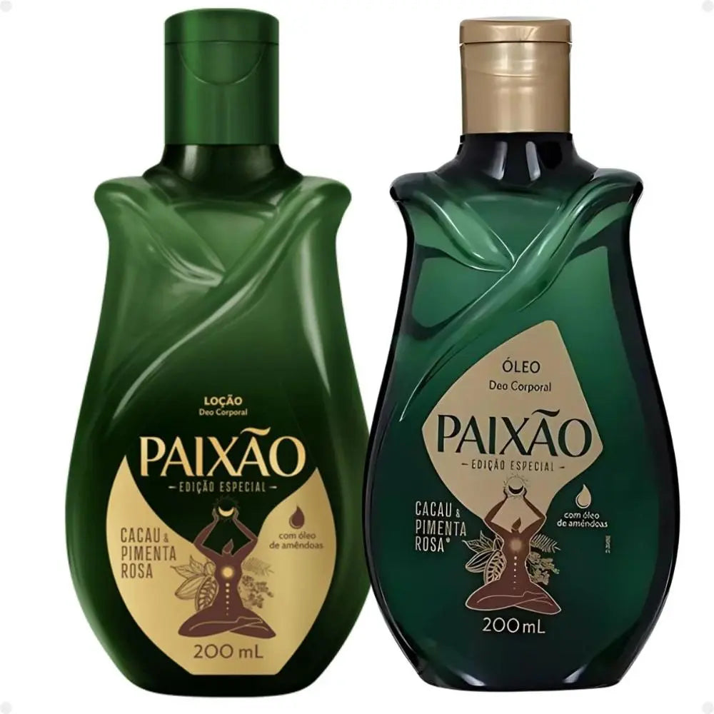 Kit Paixão: Hidratante + Óleo Cacau E Pimenta 200ml