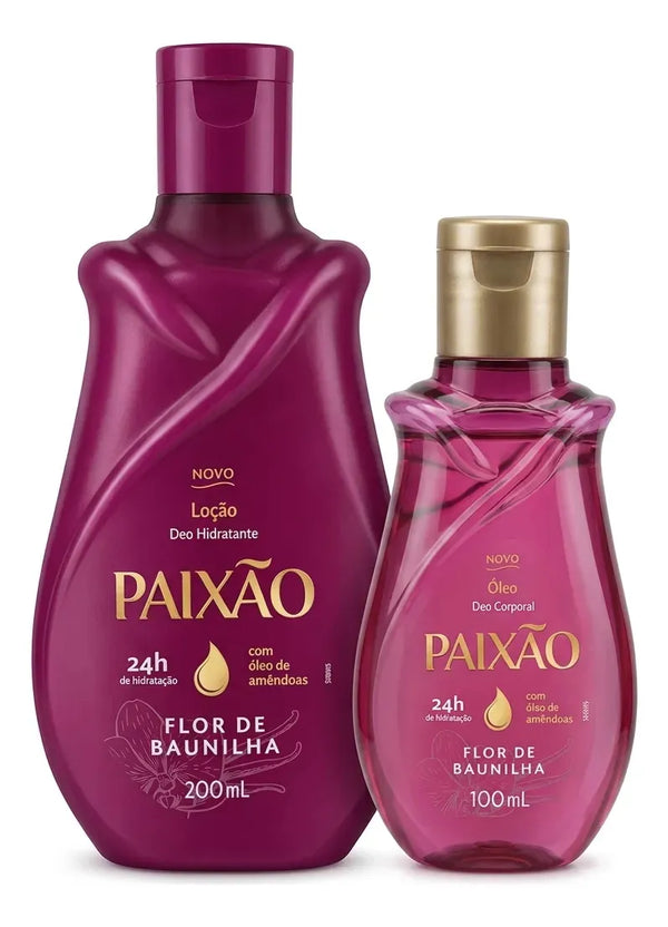 Passion Vanilla Flower Moisturizing Kit + Body Oil 2 units