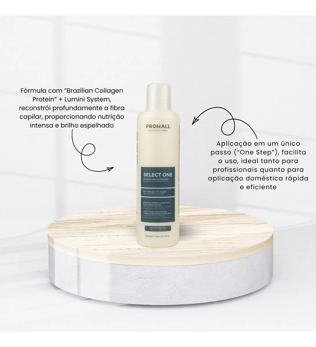 Hair Mask Select One Um só Passo - 300ml  Prohall