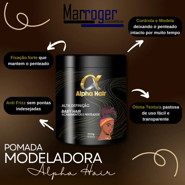 Alpha Hair Styling Pomade for Cornrows and Baby Hair 500g