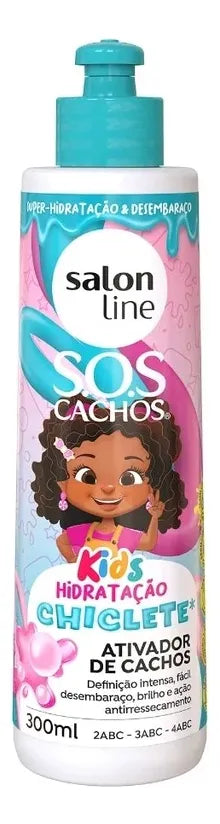 Ativador de Cachos SOS Cachos Kids Hidratação Chiclete - 300ml