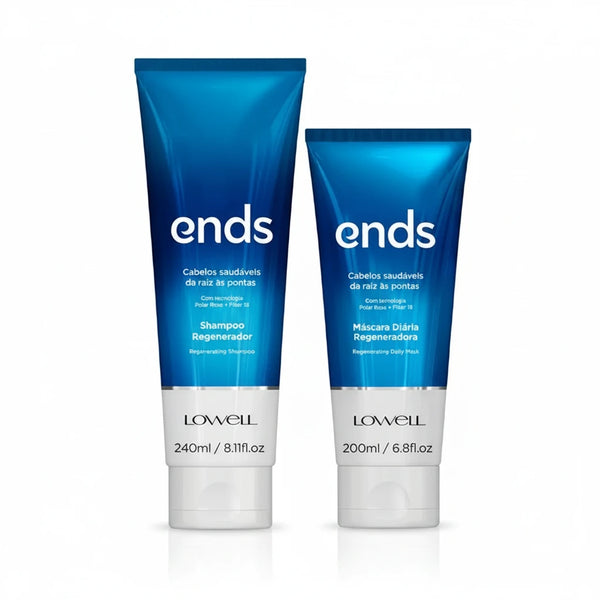 Ends Shampoo 240 Ml + Regenerating Mask 200 Ml Lowell