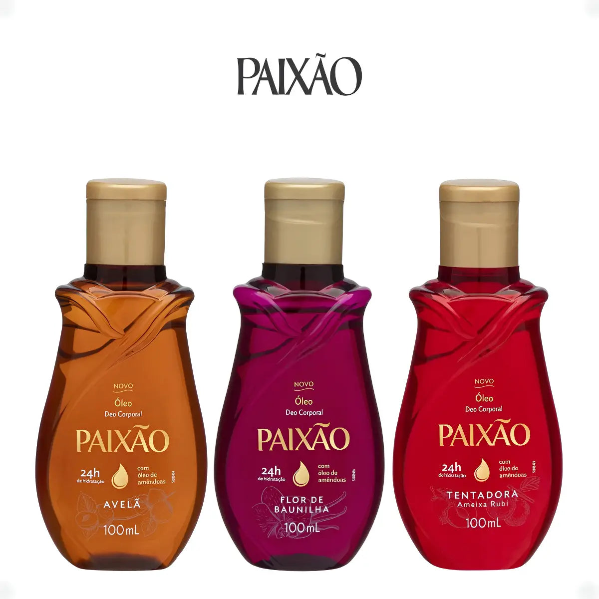 Kit of 3 Paixão Oils, 100ml Each - Choose Your Combination