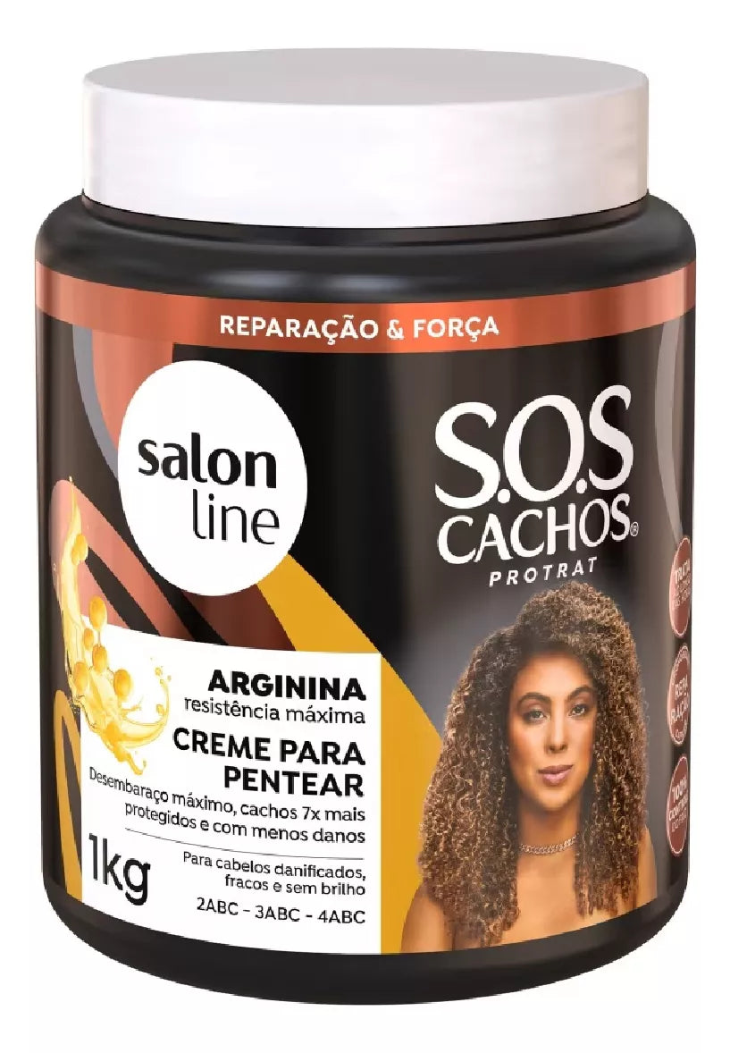 Creme Para Pentear SOS Cachos Arginina - 1kg