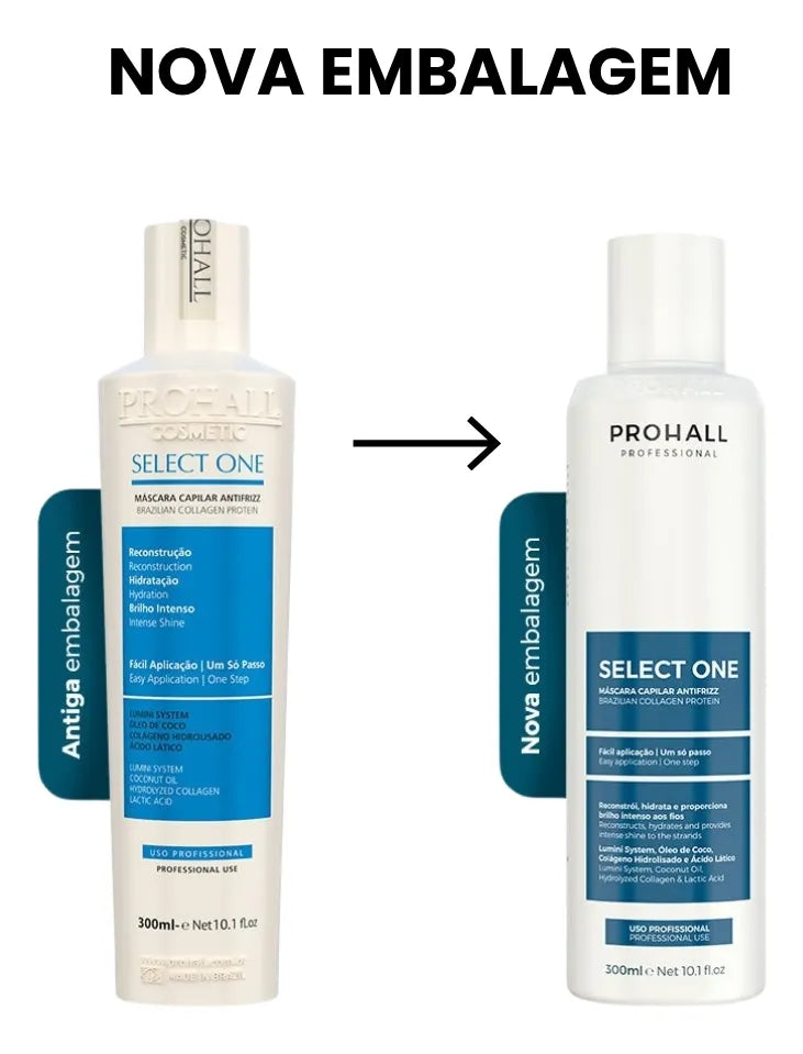 Hair Mask Select One Um só Passo - 300ml  Prohall
