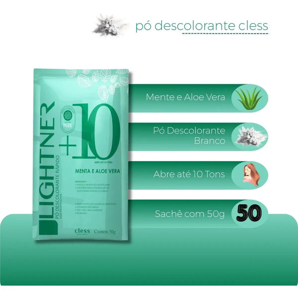 Cless Mint Aloe Lightener Hair Bleaching Powder 50g