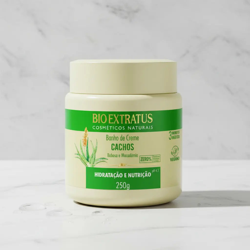 Bio Extratus Aloe Vera and Macadamia Curl Cream Bath 250g