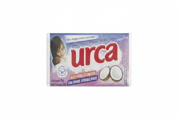 Urca Premium Coconut Handmade Bar Soap, Pack (5 Units)
