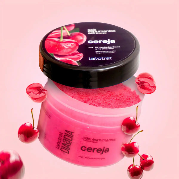 Labotrat Cherry Foaming Bath Salts for Face and Body 300g