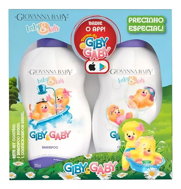 Giby & Gaby Giovanna Baby Shampoo and Conditioner Kit - 200ml each