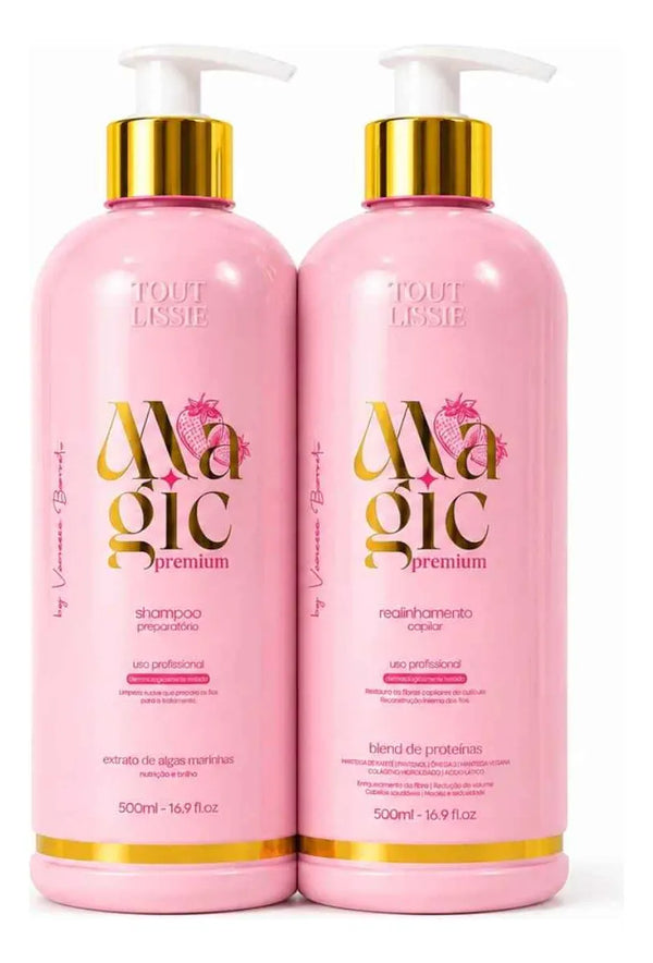 Tout Lissie Kit Magic Premium 500ml + Shampoo Capilar 500ml