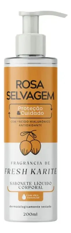 Sabonete Líquido Fresh Karité Rosa Selvagem - 400ml