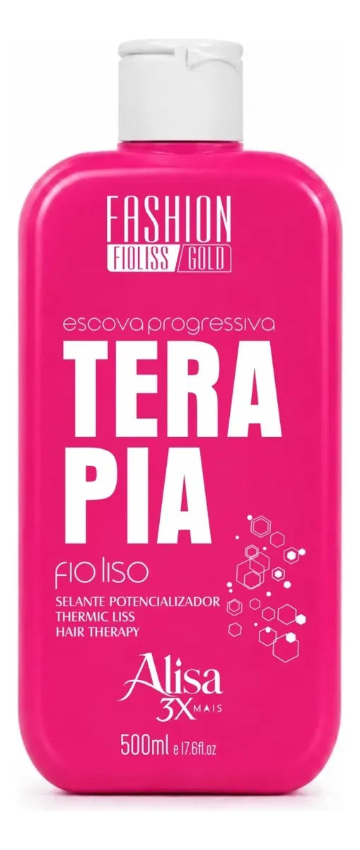 Tratamento De Cabelo Terapia Fio Liso Com Keratina 10 (500g)