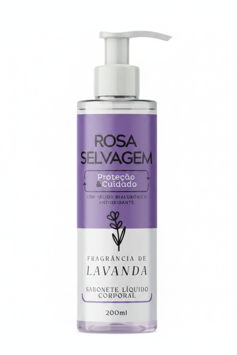 Sabonete Líquido Lavanda Rosa Selvagem - 400ml
