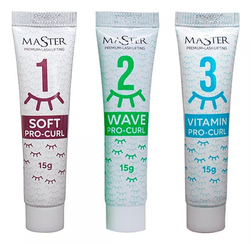 Kit Master Passo 1+ Passo 2 + Passo 3 Master Lashlifting Browlamination - 15g