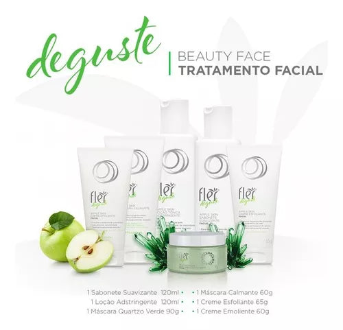 Kit Limpeza Facial Degust Beauty Face Fler - 6 itens