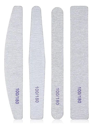 Kit Lixas De Unha Banana Boomerang Lavável Polidora 100/180