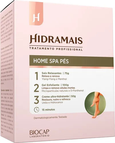 Hydramais Home Spa Deep Cleansing Foot Kit with 3 Products
