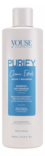 Shampoo Antirresiduo Youse Purify Clean Effect 500ml